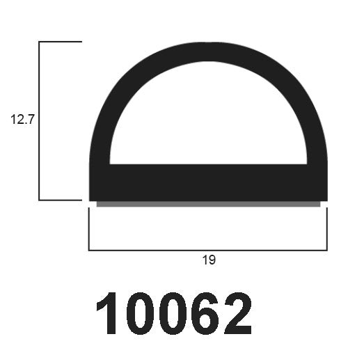 Self-Adhesive D section EPDM Sponge - Century Foam & Rubber