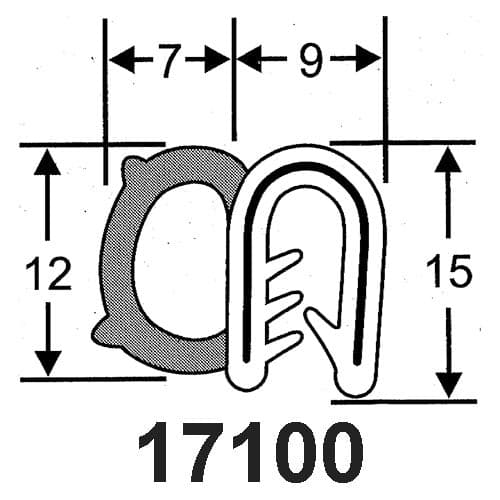 Pinchweld Side Bulb - Century Foam & Rubber