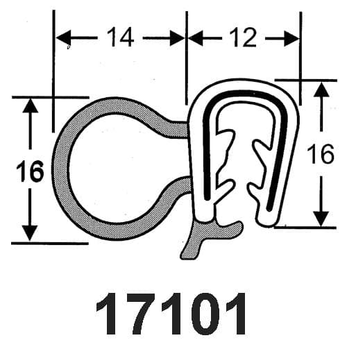 Pinchweld Side Bulb - Century Foam & Rubber