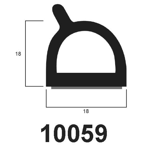 Self-Adhesive D section EPDM Sponge - Century Foam & Rubber