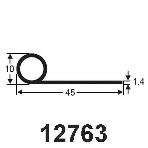 Door Seal P Section - Century Foam & Rubber