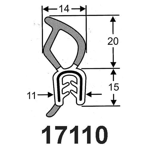 Pinchweld Top Bulb - Century Foam & Rubber