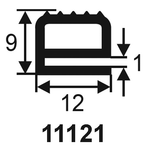 Door Seals E Sections - Century Foam & Rubber