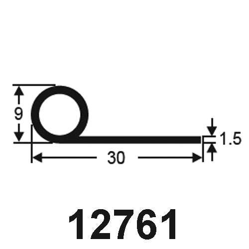 Door Seal P Section - Century Foam & Rubber